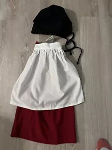 Child Dress Up Unisex Chef Costume and Hat Halloween Homemade Sze S - Picture 1 of 6