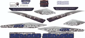 SEADOO GTX 2007 Graphics / Decal / Sticker Kit CUSTOM GREY - Picture 1 of 1
