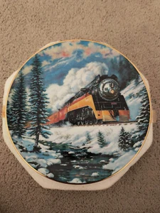 Daylight Run From The Winter Rails Plate Collection by Ted Xaras Made in U.S.A - Picture 1 of 3