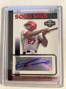 2007 Topps Co-Signers SOLO SIGS Vladimir Guerrero AUTO #SS-VG ANGELS EXPOS