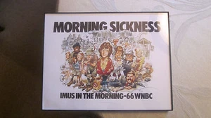 PÓSTER REIMPRESIÓN HOWARD STERN/DON IMUS WNBC NÁUSEAS MATUTINAS DE LOS AÑOS 80 8,5 X 11 - Imagen 1 de 3