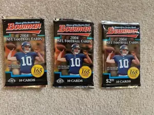 2004 Bowman Football 2 Hobby packs and 1 Retail pack - Picture 1 of 1
