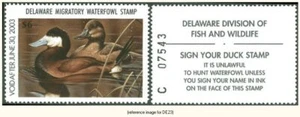 D2K Delaware Duck Stamp 2002 $6.00 - Picture 1 of 1