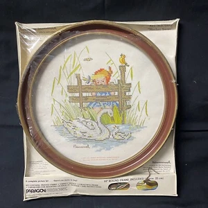 Vintage Paragon Needlecraft Hummel Cross Stitch Kit "Mother Swan" 0442 NIP - Picture 1 of 9