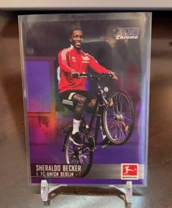 2021-22 Topps Chrome Stadium Club Chrome Bundesliga Sheraldo Becker Purple #/299 - Picture 1 of 1