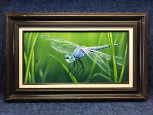 Acrylic Dragonfly Painting on Panel By Carole Böggemann Peirson Eastern Shore Va - Picture 1 of 12