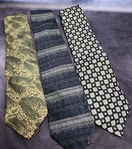 Lot of 3 Men's Neckties Alexander Lloyd Wildlife Images Stafford Camo Stripes - Picture 1 of 8