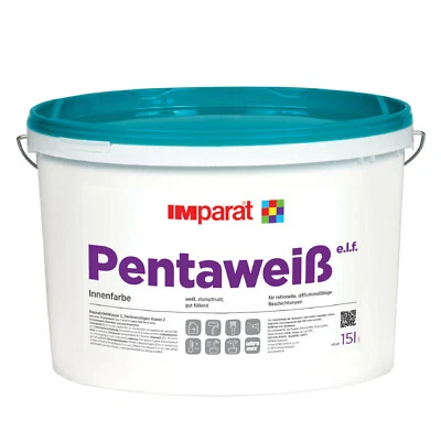 IMparat Pentaweiß e.l.f. PROFI Wandfarbe Innenfarbe Objekt. 15 L weiß