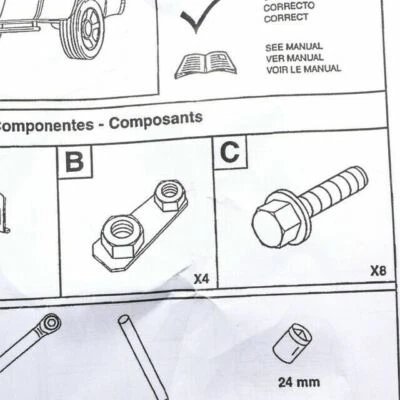 Kit de barra de enganche de remolque Super Duty Ford F-250 F-350 1999-2004 genuino OEM NUEVO Foto 1 de 4