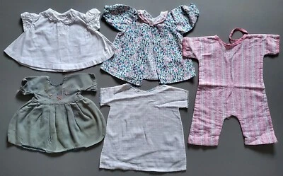 Lote De Colección Años 50 Infantil Bebé Niña Ropa 0-3 Mo Algodón Sólidos y Estampados y Franela Foto 1 de 4