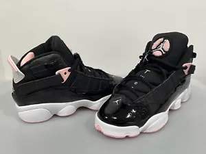 New Jordan 6 Rings GS Grade school Black Arctic Punch Size 4.5Y 323399-002 - Picture 1 of 9