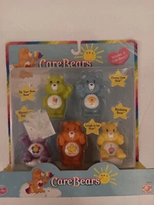 Care Bears Set Of 5 Figurines Approx. 2.25" Tall 2003 Play Along Set Mint In Pkg - Picture 1 of 9