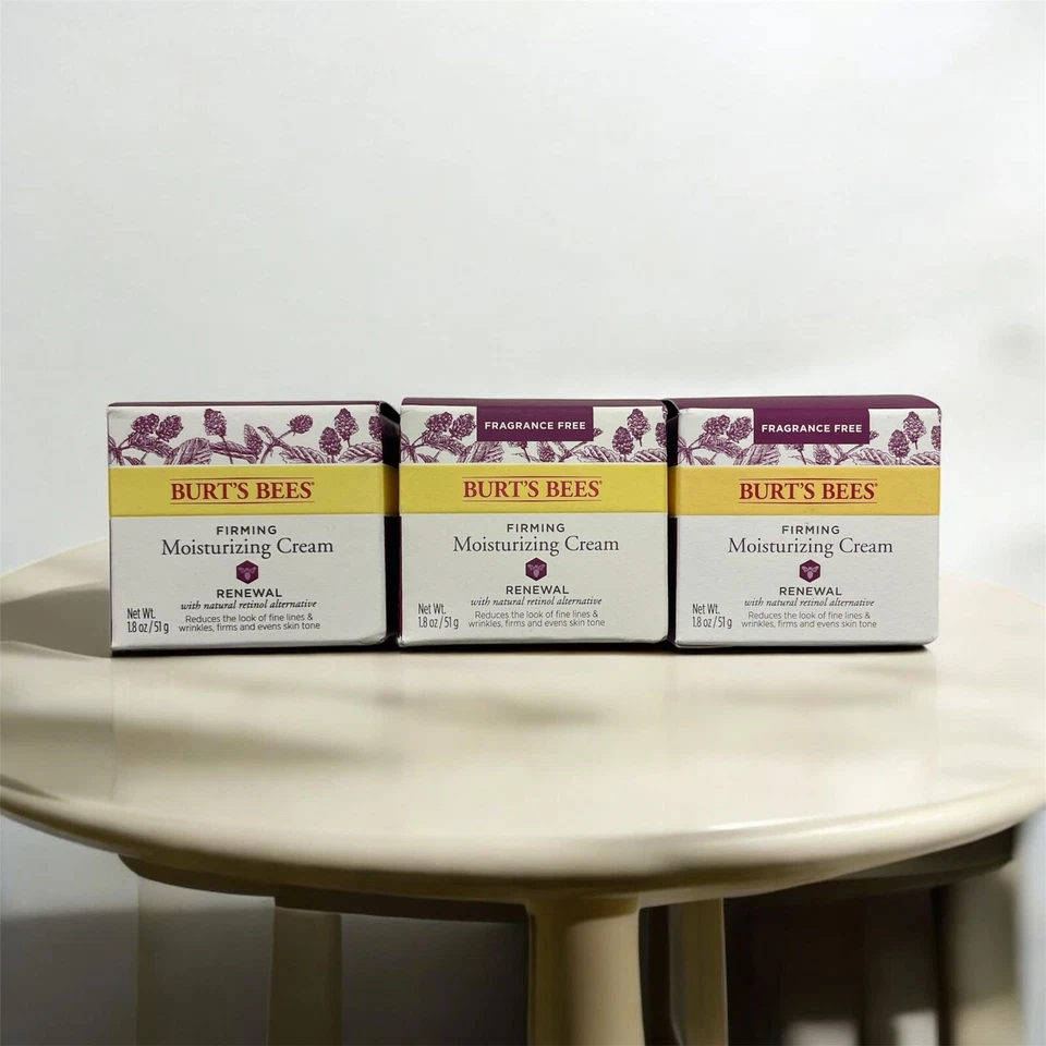 Creme Hidratante Firmante Burt's Bees | Renovação | 1,8 oz - NOVO Pacote com 3 - - Imagem 1 de 4