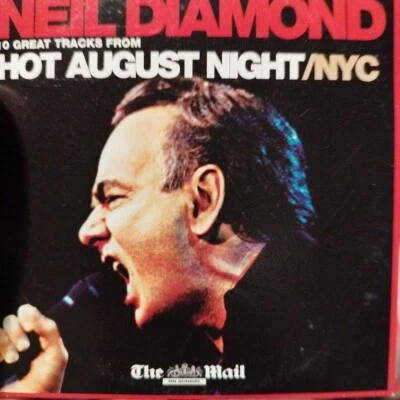 NEIL DIAMOND 10 Great Tracks From Hot August Night/NYC ( UK Newspaper CD )Card - Bild 1 von 2