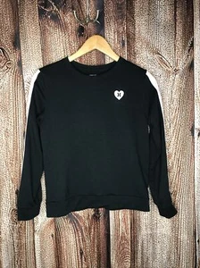 HURLEY Girl’s Crew Neck Light Weight Sweater Size Large 12-13 Years Black - Picture 1 of 3