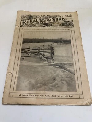 December 26 1925 The Rural New Yorker Magazine Santa Claus Must Put Up The Bars - Image 1 of 4
