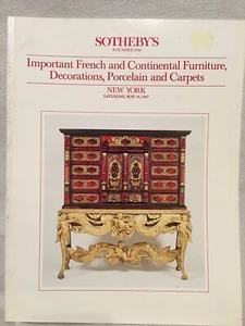 Sotheby's New York Katalog: Französische und kontinentale Möbel, 16. Mai 1987 - Bild 1 von 6