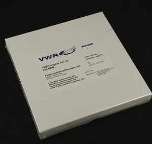 Folded Qualitative filter paper 303 150mm medium rate 5-13um box of 100 VWR - Picture 1 of 1