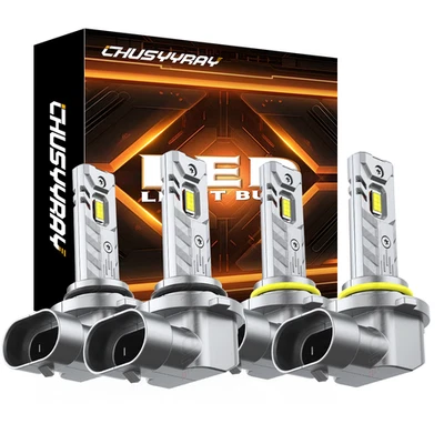Combo de 4 bombillas LED de haz alto bajo para Honda Odyssey 2005-2010 para luz de coche Foto 1 de 4