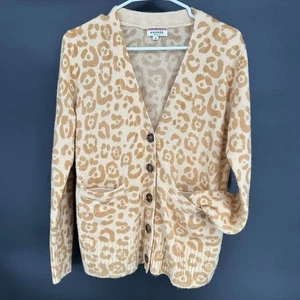Andree By Unit Strickjacke Leopardenmuster Animal Print Knopfleiste Größe Medium Damen - Bild 1 von 7