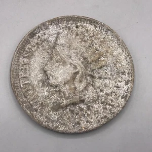 Colgante de pared de metal Indian Head Penny 1877 - Imagen 1 de 2