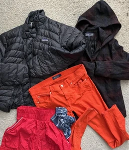 5 Lot Harolds Womens 10 Lambswool Jacket Polo Ralph Lauren Pants Patagonia Coat - Picture 1 of 23