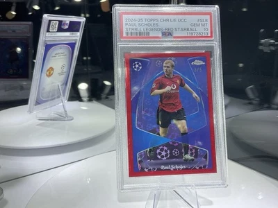 PSA 10 /5 Paul Scholes Star Ball, 24/25 Topps ICC Logofractor Edition, Man Utd - Image 1 of 4