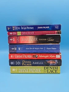 Lot of 7 Diana Palmer Paperback Novels Last Mercenary Midnight Rider Amelia - Imagen 1 de 19