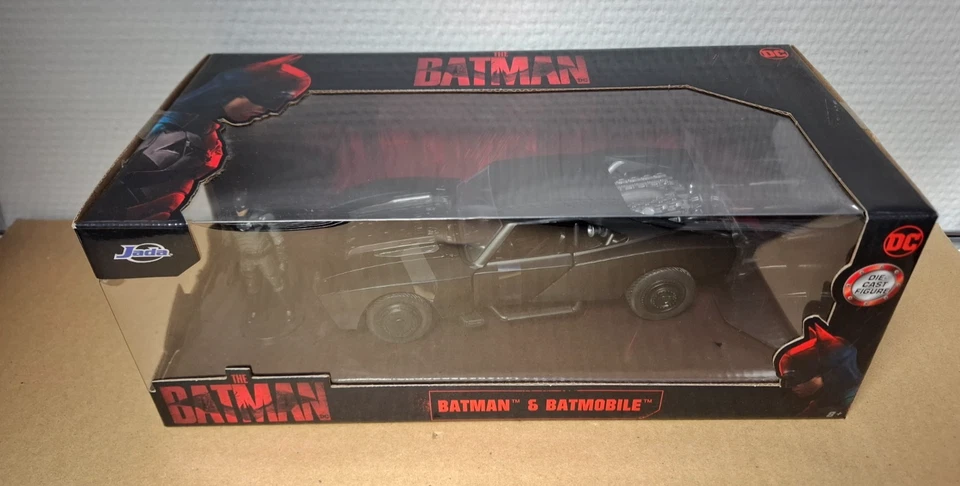 Batman & Batmobile 1/24 Jada 32731 Scatola originale nuova - Immagine 1 di 1