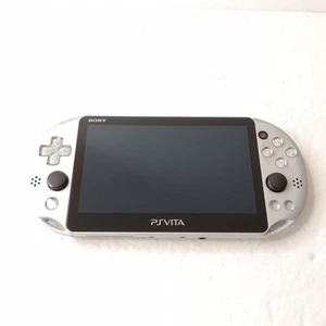 Sony Playstation PS Vita PCH-2000 ZA25 Silver Used Console Japan From Only 86 - Picture 1 of 3