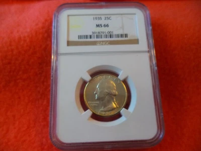 1935 Washington Silver Quarter MS66 NGC - Image 1 of 2