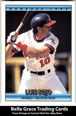 1992 Donruss Luis Sojo #302 California Angels MLB Baseball - Image 1 of 2