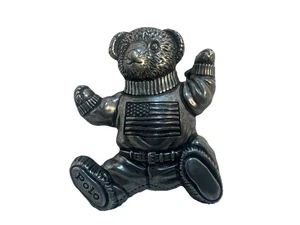 Fibbia per cintura orso polo vintage  - Foto 1 di 6