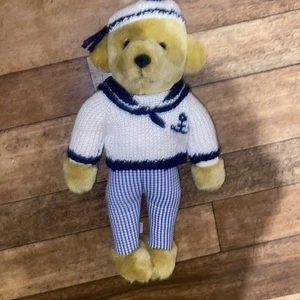 Vintage Merrythought Matrose Plüsch Teddybär im maritimen Outfit Geschenk Maskottchen selten - Bild 1 von 24