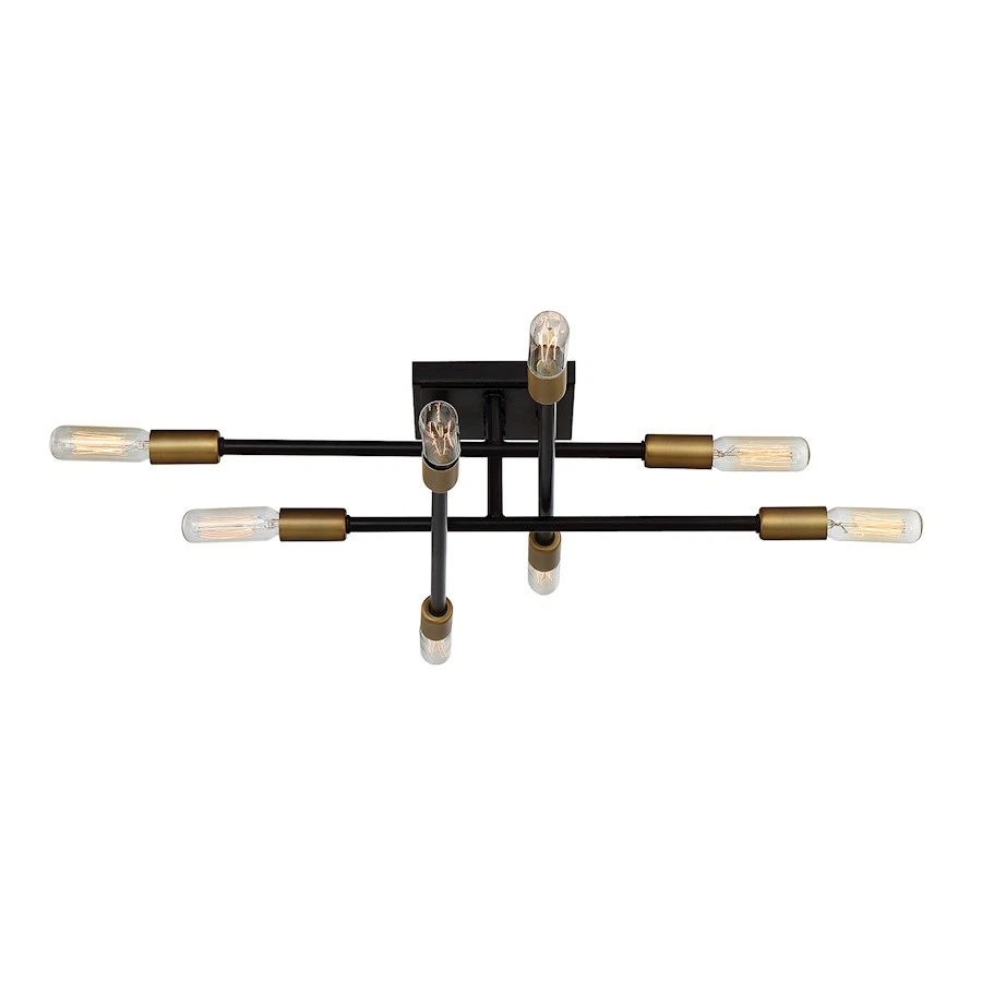 Savoy House Lyrique 8-Light Ceiling Light, Bronze/Brass Accents - 6-7003-8-77 - Image 1 of 1