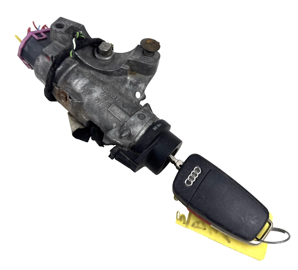 Audi A4 2006 2008 cerradura de encendido y llave 4B0905851Q OEM manual solo tranny Foto 1 de 4