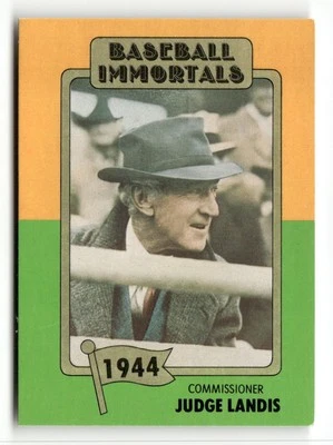 1980-87 SSPC HOF #28c Kenesaw Landis - Image 1 of 2