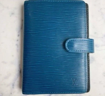 Кожа Louis Vuitton Epi Agenda PM синий цвет - Изображение 1 из 4