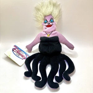 Disney Exclusive Ursula 5,5" Mini Bean Bag Peluche La Sirenetta Usato Con Etichetta - Foto 1 di 9