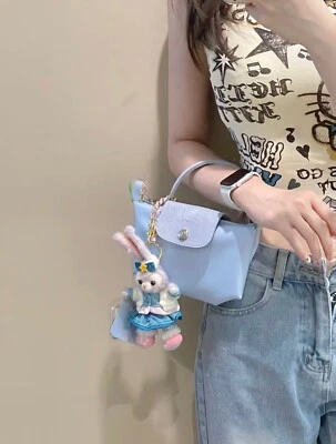 Longchamp Le Pliage Original Mini Pouch XS Bag Sky Blue Color Handbag Cute - Image 1 of 4