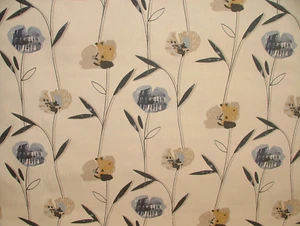 4 Meter Navara Denim Baumwolle Vorhang Polster Kissen Raffrollo Stoff - Bild 1 von 7