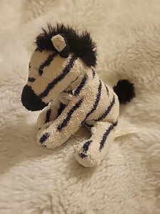 Rare HTF Russ Luv Pets Zeke Zebra Bean Bag Plush SMALL 4.5" Stuffed Animal Toy  - Picture 1 of 6
