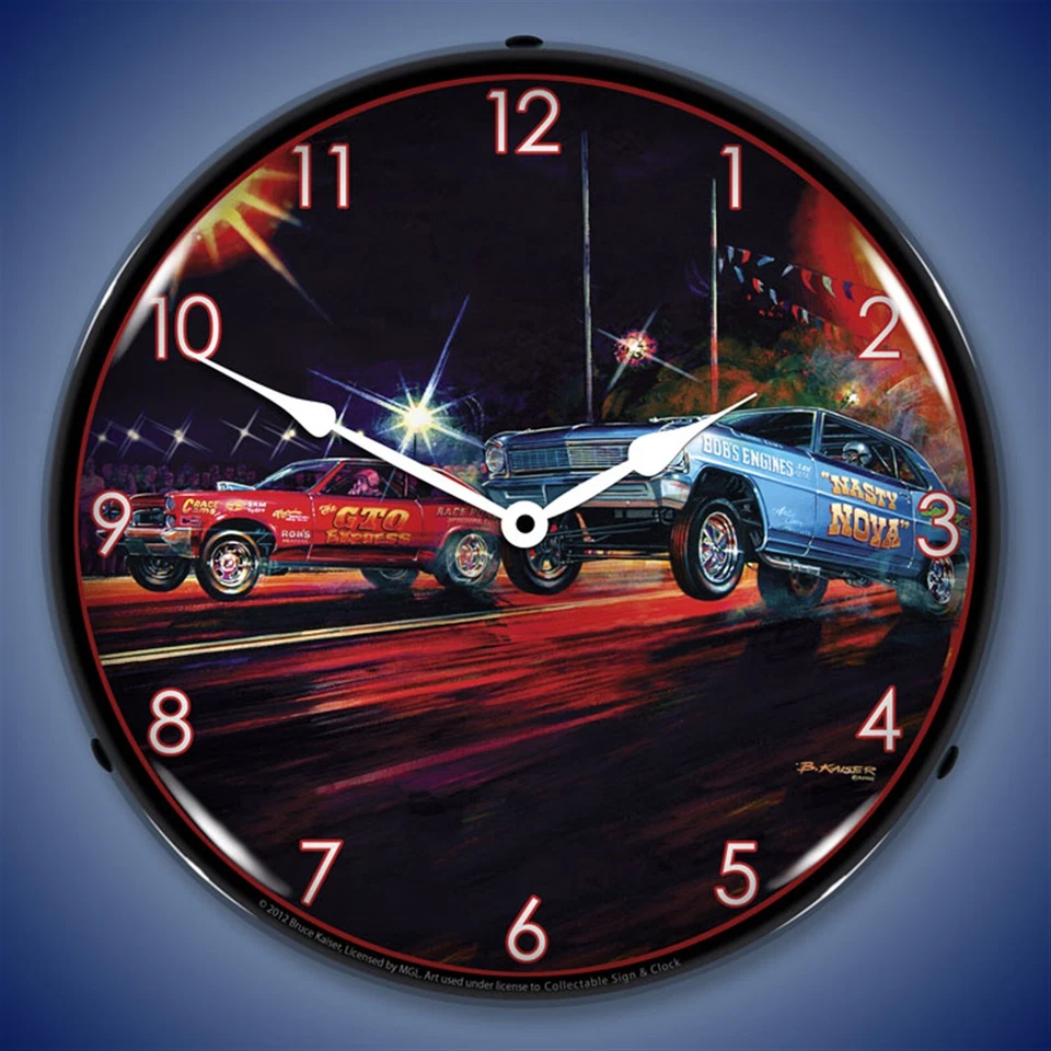Lift Off Wall Clock, LED Lighted: Bruce Kaiser - Image 1 of 1