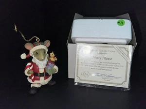 Lenox FRÖHLICHE MAUS Ornament mit COA in OVP 3,25"" - TOLLES Geschenk - Bild 1 von 5