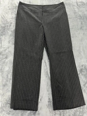 Pantalón Lane Bryant Mujer 16 Promedio Elastizado Rayas Pierna Ancha Pull On Foto 1 de 4