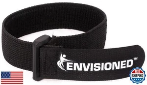 Elastic Reusable Cinch Straps 2" x 20" - 6 Pack Multipurpose Quality Hook and - Picture 1 of 5