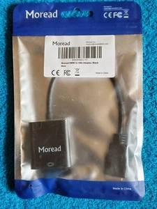 Adaptador HDMI a VGA chapado en oro Moread - Imagen 1 de 3