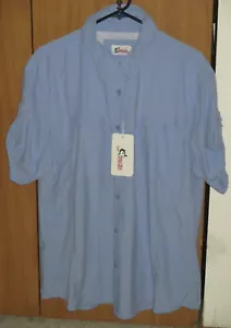 World Wide Sportsman XXL Grapemist Short Sleeve Roll Tab Vented Fishing Shirt - Picture 1 of 3