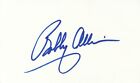 BOBBY ALLISON hand-signed 3x5 card -- UACC RD COA -- authentic -- BOLD AUTOGRAPH