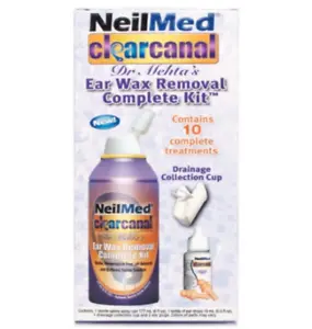 NeilMed Clear Canal Ear Wax Removal Complete Kit NEW UK Stock - Picture 1 of 2